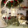 Acrylic Christmas Reindeer House Pendant Christmas Tree Decoration  Home Xmas Decoration