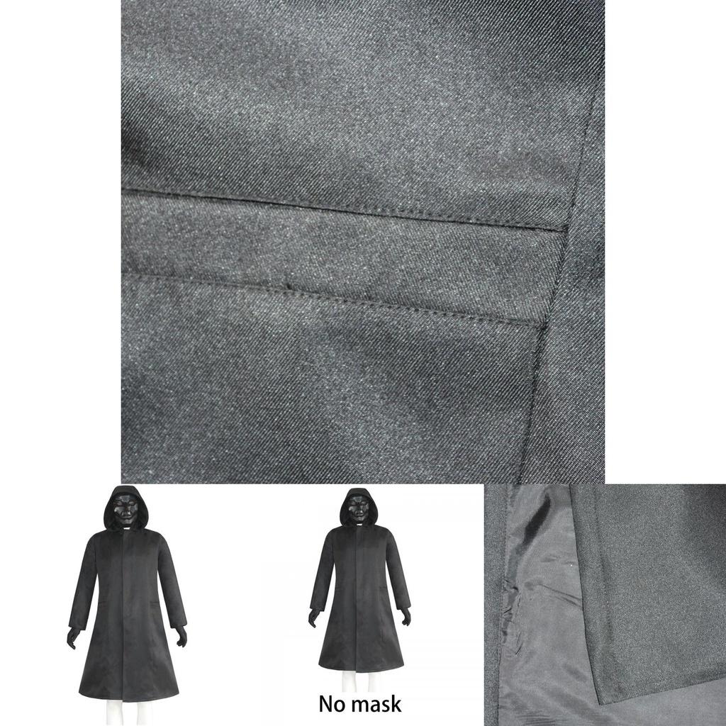 Squid Game Boss Front Man Costume Suit Black Jacket Coat Outfit For Halloween