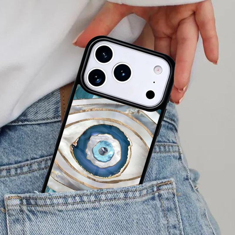 Evil Eye Phone Case for iPhone 16e 15 14 13 12 17 Pro Max Plus Air 17pro Cover Coque