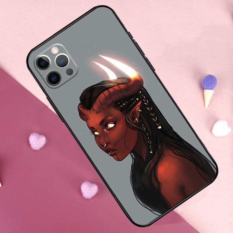 Devil Woman Phone Case For iPhone 17 Pro Max 11 14 15 16 Pro Max Plus 12 13 Mini 17 Air 16e Back Cover