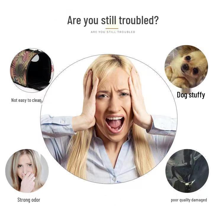 Breathable Mesh Crossbody Pet Backpack for Small Dogs & Cats