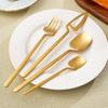 Yousheng 4 Pcs Hangable Tableware Set Stainless Steel Fork Knife Spoons Flatware Cutlery Kitchen Utensil Dinnerware Set
