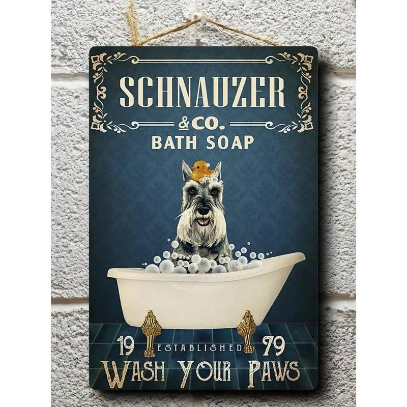 Scottish Terrier Metal Poster, Vintage Dog Wall Art Decor