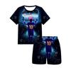 Summer Fashion Boy Sports Style Series Short Sleeved Shorts Two-piece Set