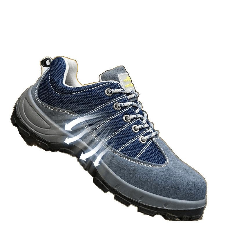 Male steel baotou anti-smashing and anti-piercing electrical insulating shoes wear-resistant solid bottom work shoes construction site protective shoe
