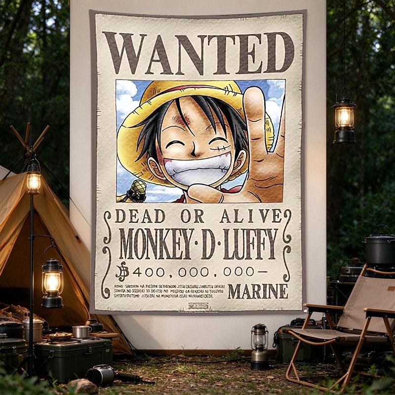 One Piece Hledaný plakát Monkey D. Luffy 400 milionů Beli Námořnictvo Vintage