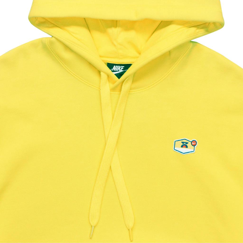 Nike Airmoji Embroidered Fleece Hoodie Men Tops Opti-Yellow CU4259-731