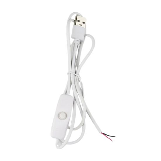 1/2/5 ks 1/1.2/1.5M LED Noční světlo Napájecí kabel ON/OFF Ovládací spínač Napájecí kabel se spínačem Stolní lampa USB Spínaný napájecí kabel