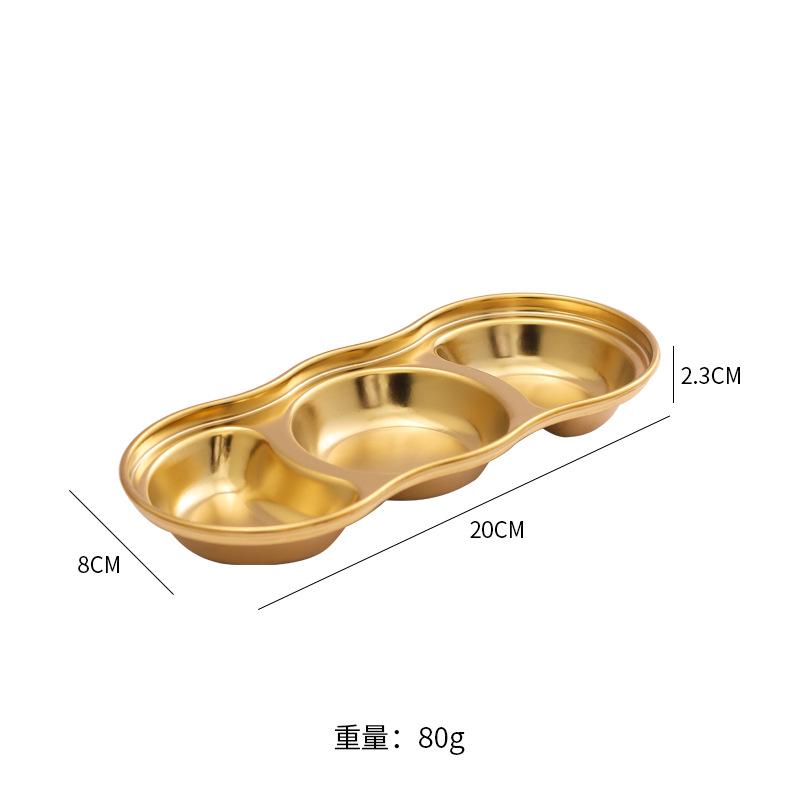 

304 Stainless Steel Condiment Saucer Barbecue Restaurant Western Restaurant Salad Small Bowl Sauce Cup Fries Ketchup Saucer