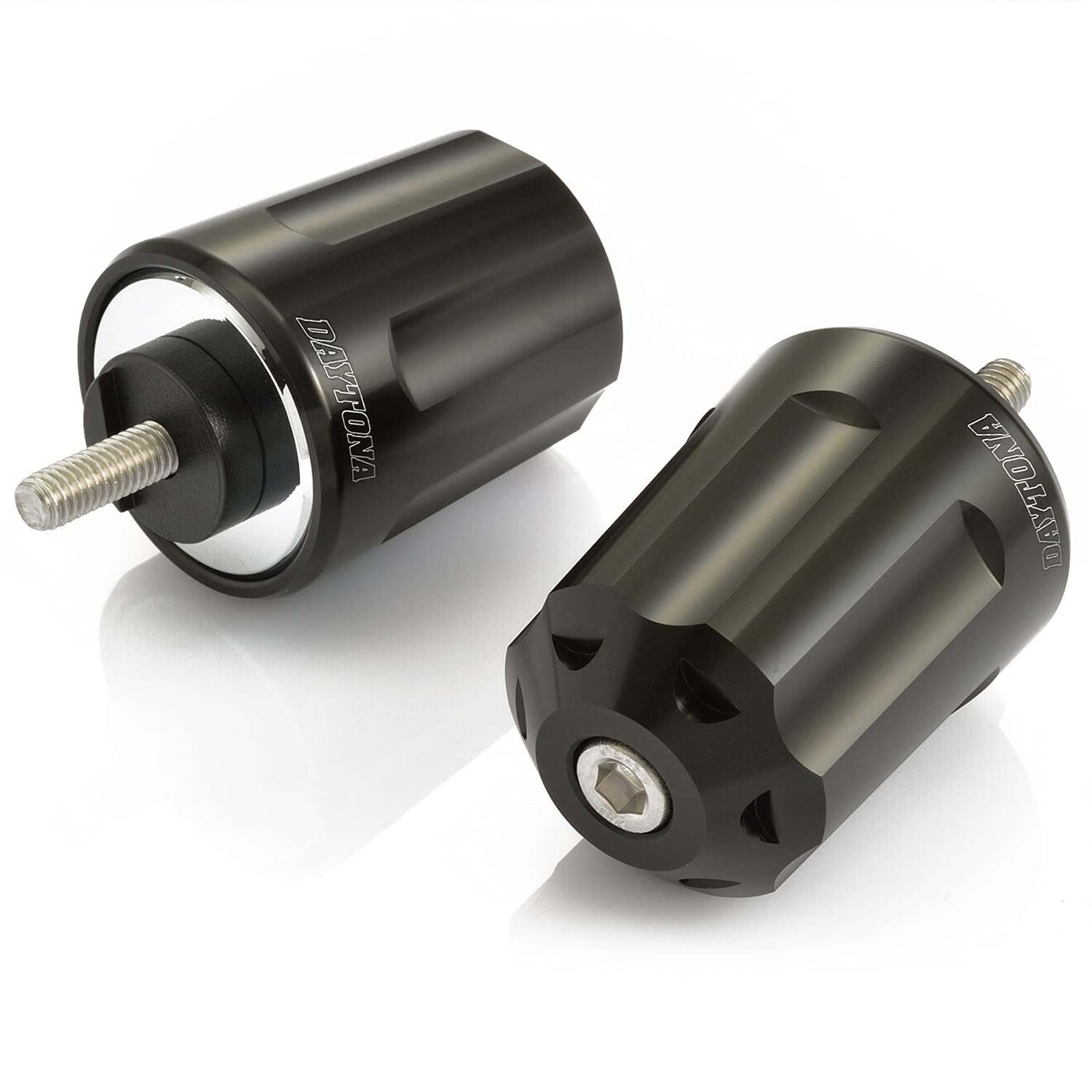 

Daytona Aluminum Billet Motorcycle Bar Ends Yamaha M6 Type Heavy Weight Bar Ends Revolver Black 17276 (YZF-R25 MT-25 etc.) чёрный