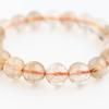 Eigado Rutilated Quartz 10mm 16cm Wrist Limited Natural Power Prayer Good Luck Feng Shui Bracelet, Stone, Circumference, One-of-a-Kind, Edition,