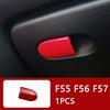 Auto Innenraum ABS Kunststoff Dekorationsabdeckung Roter Modifizierter Aufkleber für BMW MINI Cooper S F54 F55 F56 F57 F60 CLUBMAN Autozubehör
