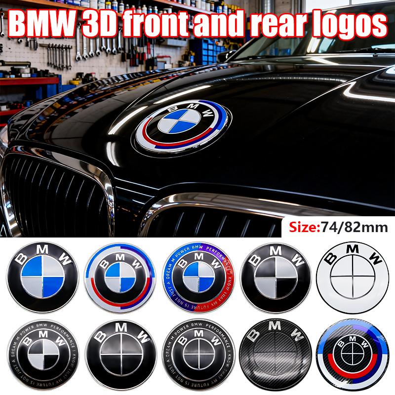 82mm 74mm ABS Hood Trunk Emblem Badge 2-Pin Replacement For BMW E46 E90 F30 F10 E60 X3 X5 1 3 5 7 Series Auto Tuning Accessory rvpc86
