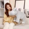 1 szt. 55/70 cm Kawaii Hippo Pluszowe zabawki Wygodna poduszka dla zwierząt Piękny hipopotam Peluche wypchane lalki dla dzieci Dziewczynki Prezent