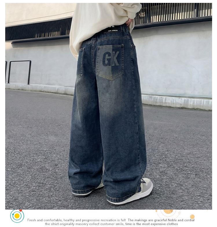 Boys' Loose Straight-Leg Jeans - Spring/Autumn 2026 Trend for Medium & Large Kids