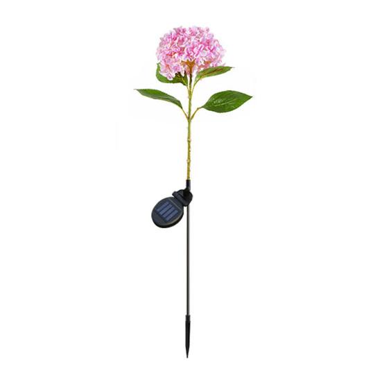 Fairy Hydrangea Lights, Solar Garden Stake Lights, Waterproof LED Flower Light, Colorful Outdoor Hydrangea Lamp for for Patio Lawn Pathway Decor