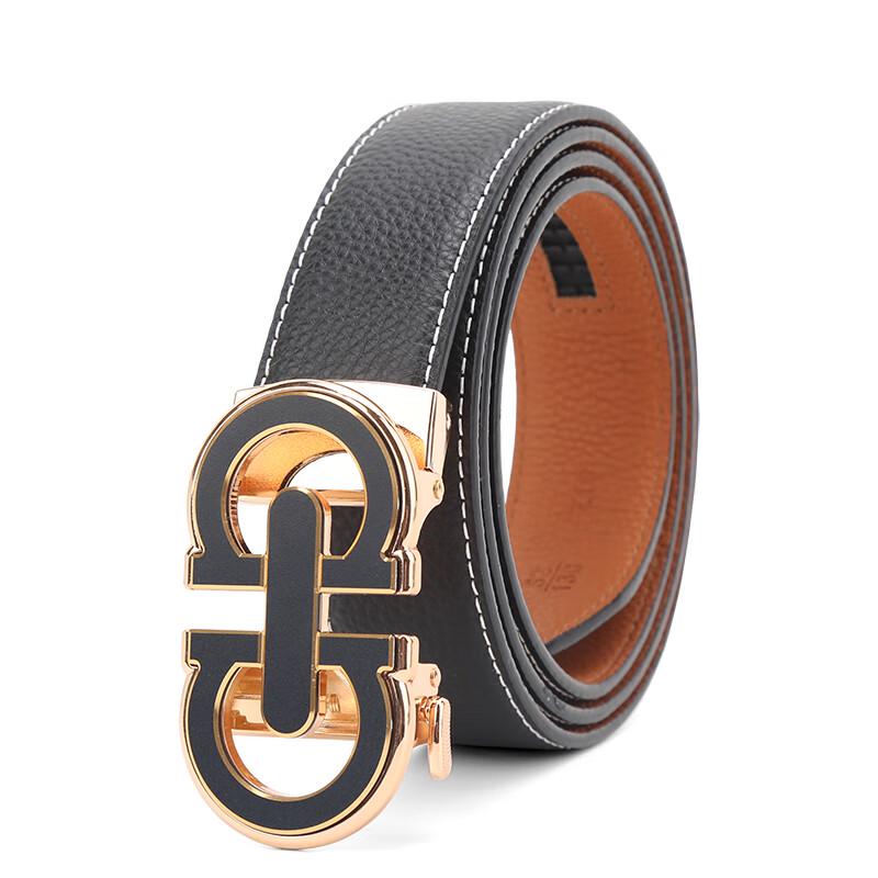 Мужской ремень PLOVER из коровьей кожи с автоматической пряжкой 115cm