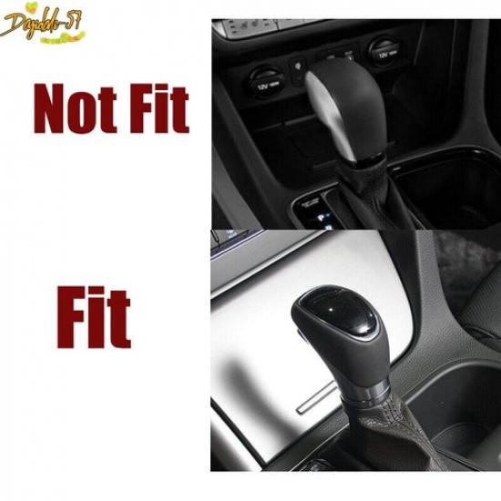 ABS Carbon Fiber Gear Shift Knob Trim Cover Fit For Hyundai Sonata 2015- New