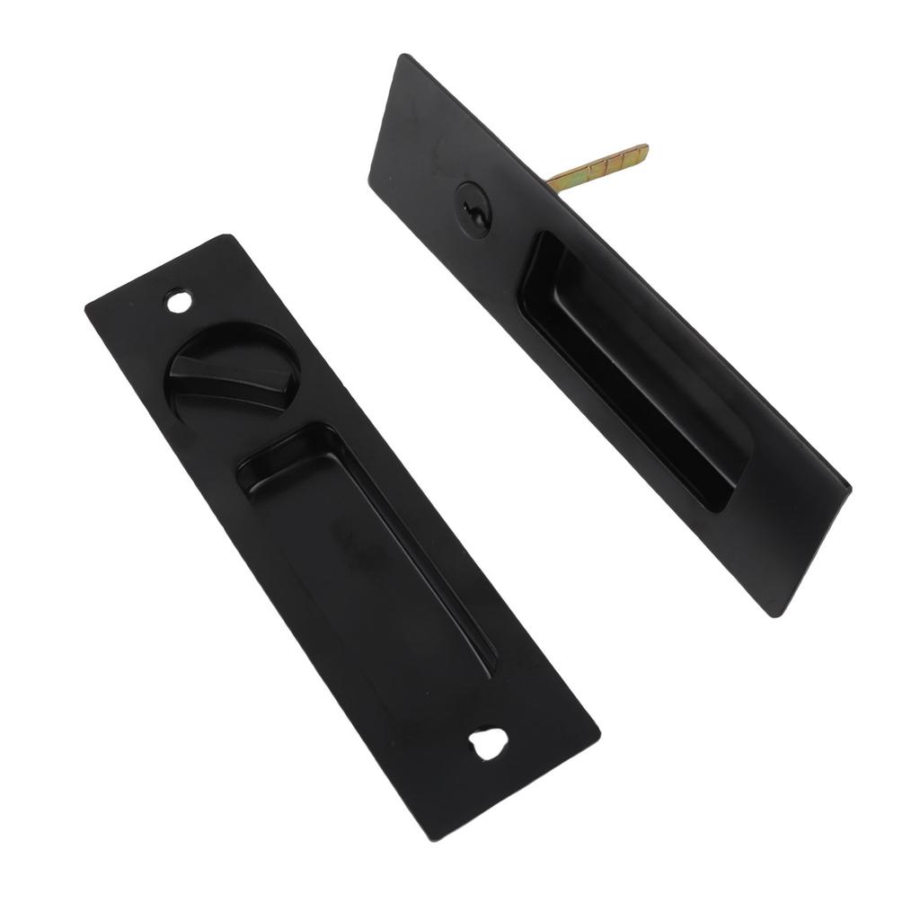 Sliding Door Mortise Lock with 2 Keys Zinc Alloy   Recessed Handle     for Wood Furniture Hardware