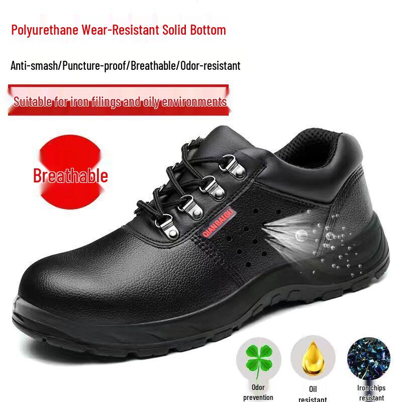 Men's Waterproof Non-Slip Safety Work Shoes: Durable, Anti-Smash, Anti-Puncture, Comfortable
