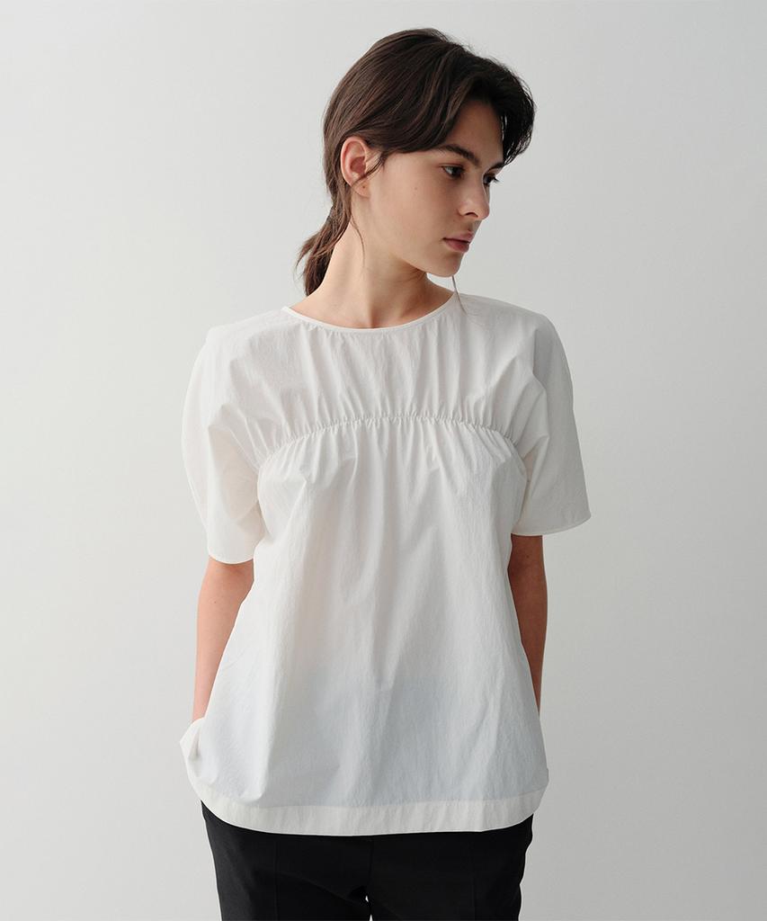 Ia Shirring Blouse (White)