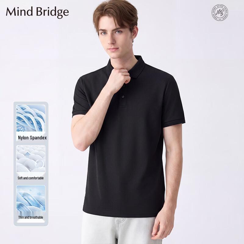 Mind Bridge Men s Short Sleeve Lapel Polo Shirt 2XL