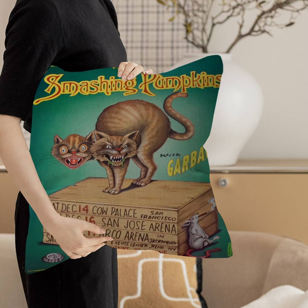 The Smashing Pumpkins band Maple Design Cushion Cover Happy Autumn Harvest decor Holiday Decorati Pillow Cover