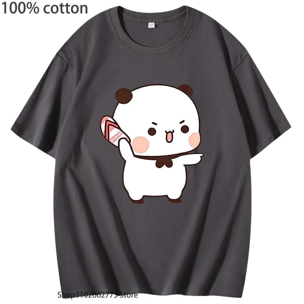 Kawaii Bubu hází žabky na Dudu, protože Dudu Bubu škádlí Trička Vtipná trička s medvědem Letní oblečení Dámské Pánské Vrchní díl