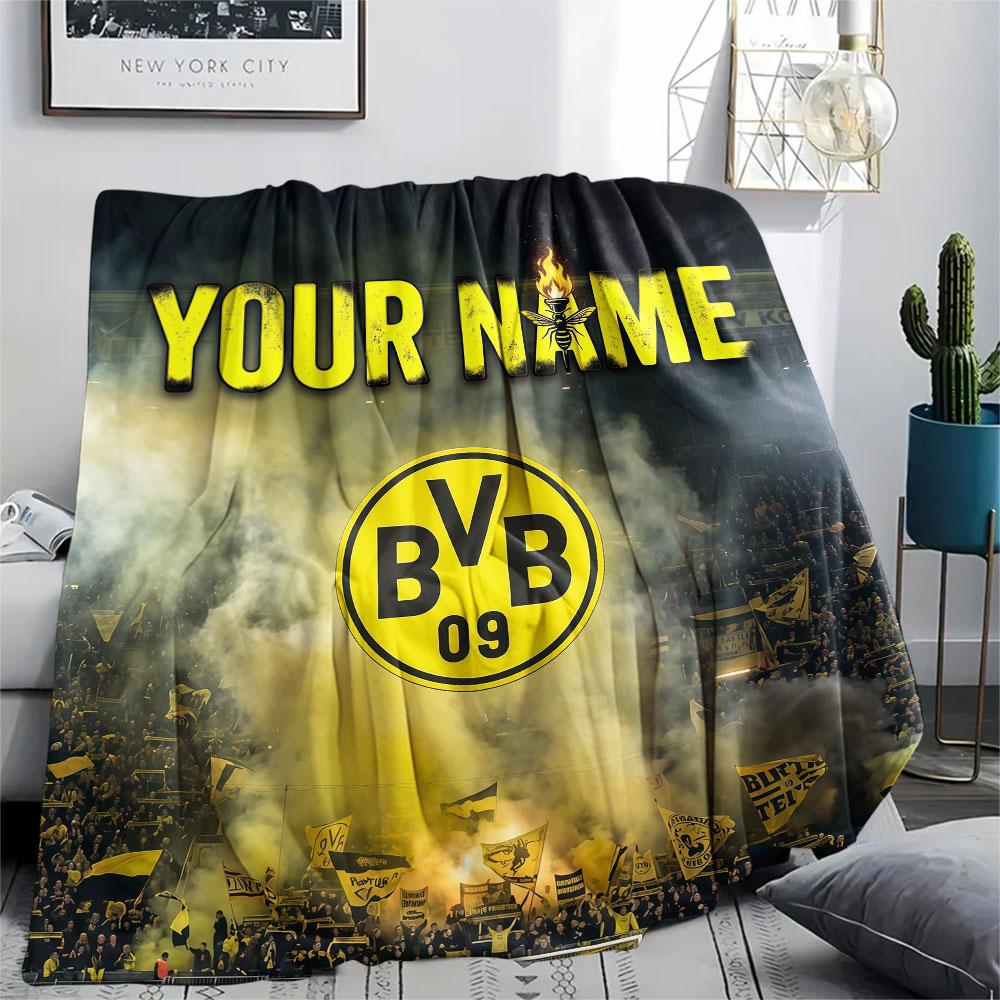 Custom Name,BVB Printed Flannel Blanket, Soft Throw for Bedroom Sofa, Washable, Christmas Present, Great Gift.