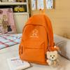 Schoolbag New Fashion Large Capacity Bear Printed Student Backpack High Value Female Junior High School Student Lightweight Versatile Backpack