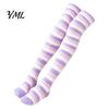 Cozy Fleece Socks 1 Pair Women Thigh High for Winter, Thickened Coral Leg Long Stockings Warmer Stockings, Fluffy Warm Over Knee Boot Girls