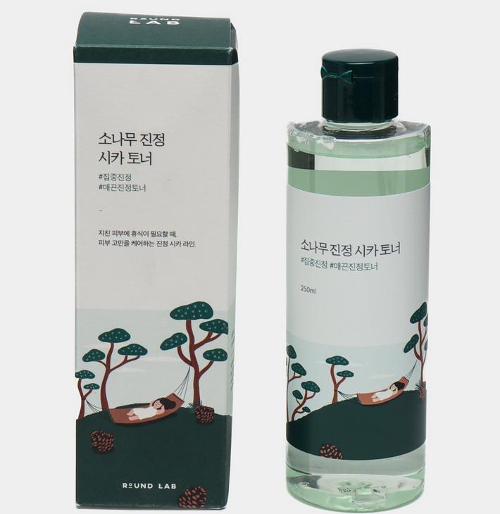 Round Lab Pine Calming Cica Toner  250ml/ Soothing, Nourishing, Moisturizing, Korean Cosmetics, Kbeauty