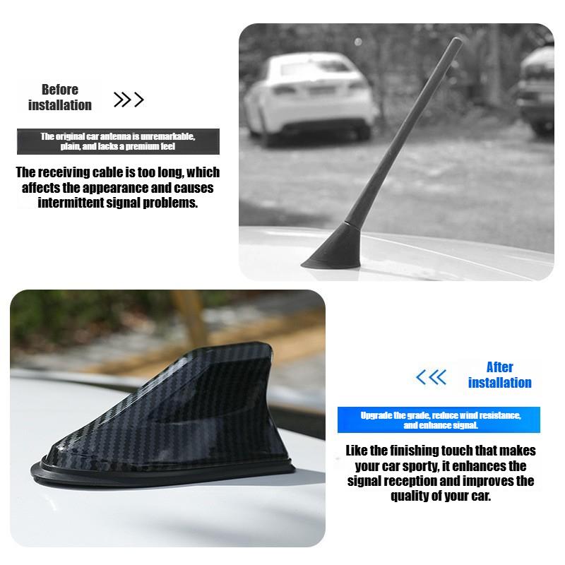 Car Antennas Shark Fin Antenna Auto Radio Signal Aerials Roof Antennas Universal For Kia/Nissan/Toyota/Hyundai Car Styling