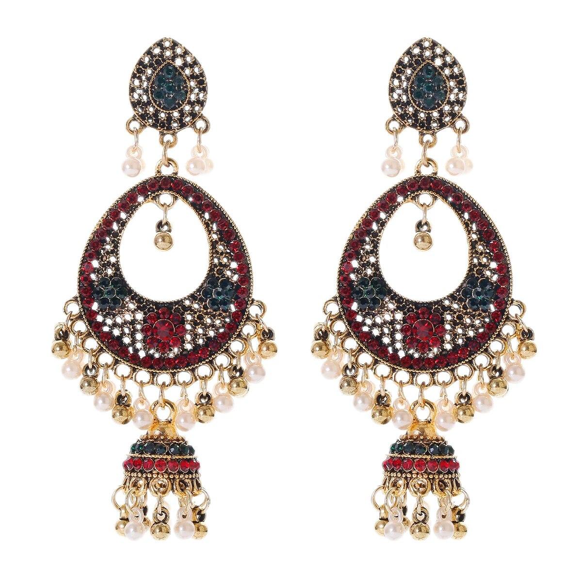 

Pendientes пирсинг индийские украшения Jhumka подвески серьги для женщин аксессуары кольчики серьги-гвоздики модные свадебные серьги