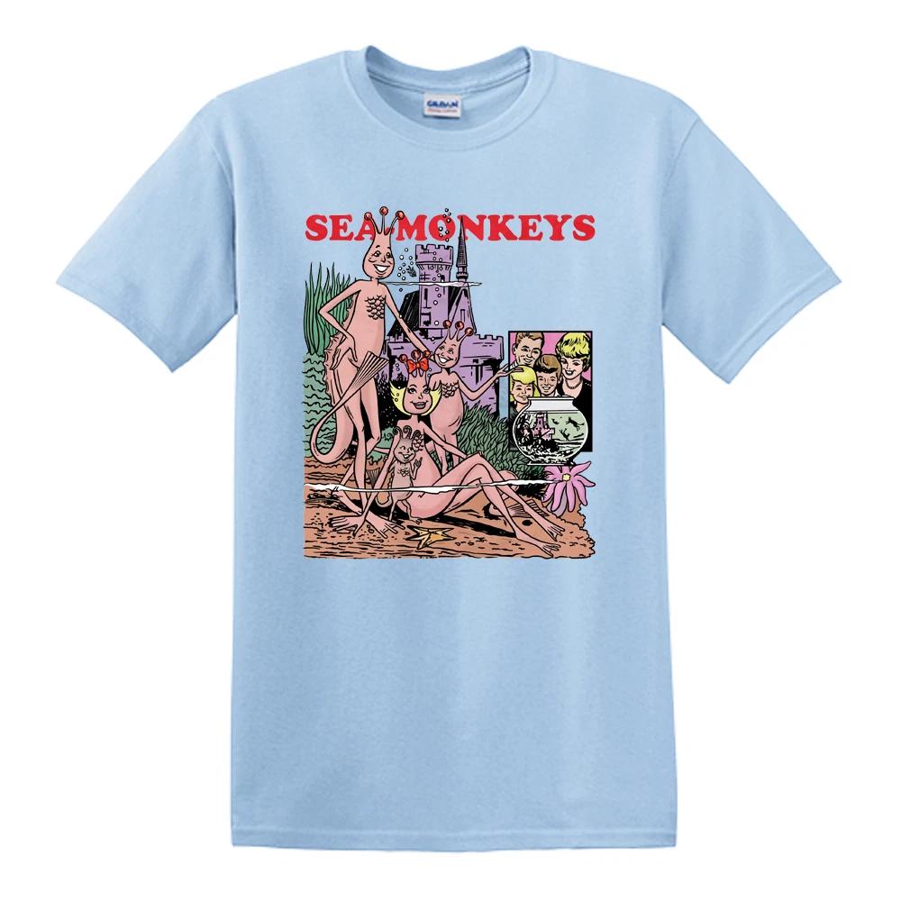 Sea Monkeys Comic Books Cartoon Men s Blue S-5XL L