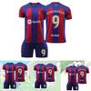 Barcelona Home Jersey Messi 10 Lewandowski 9 Gavi 30 Pedri 8 Suitable For Children Various Sizes Available