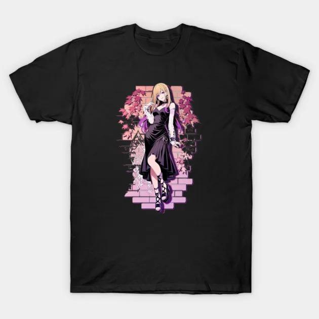 My Dress-Up Darling Marin Kitagawa Evening Dress Anime Graphic T-Shirt Unisex Casual Cotton T-shirts