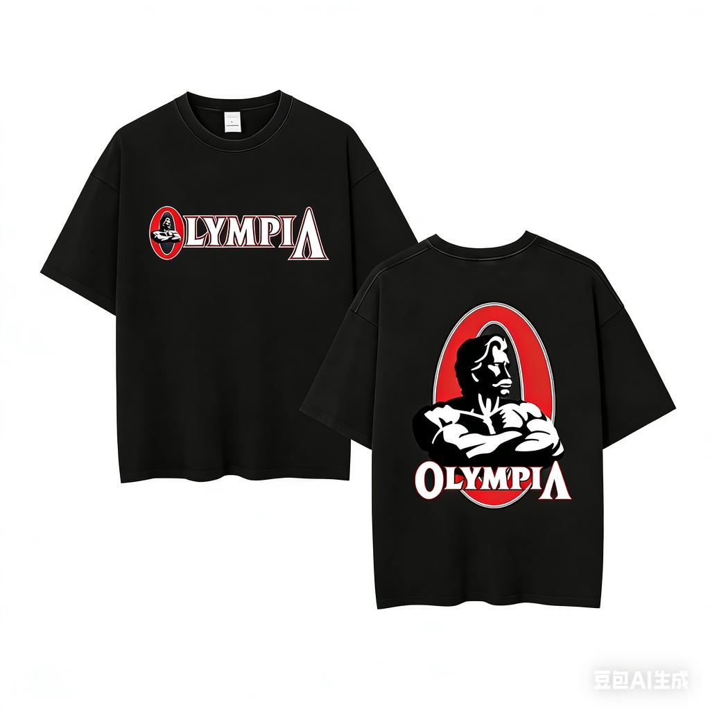 2026 Olympia Gym Unisexs Vintage Graphic T Shirt Unisex Summer Fashion ONeck Short Sleeve Tshirt Casual Sports Cotton Tee Top