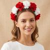 Vintage Floral Headband Romantic Bohemian Hair Accessories Colorful Artificial Flower Crown  Party