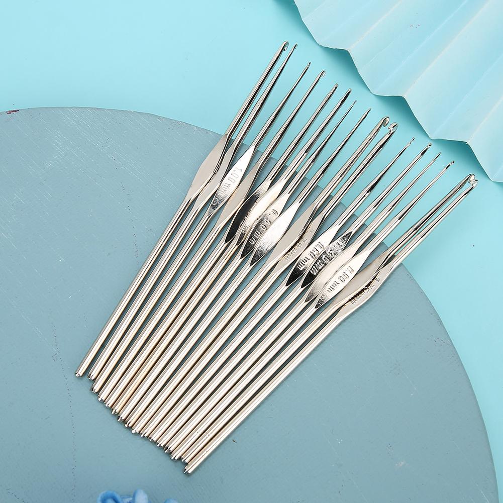 16PcsSet Lace Crochet Hook Sweater Knitting Needle DIY Sewing Tool Weave Craft