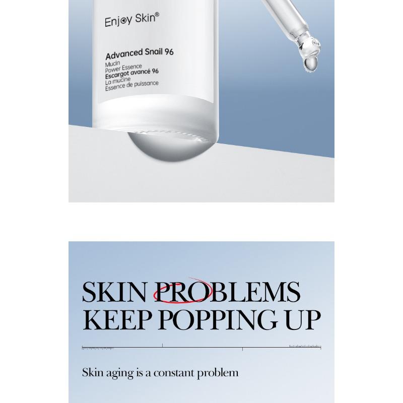 Snail Essence Brightening Double Essence Facial Tightening Whitening Moisturizing Repair Improving Dark Yellow