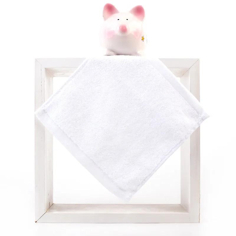 1Pc 20x20cm Solid Color Cotton Soft Absorbent Home Bathroom Children Kids Baby Small Square Face Towel