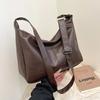 Retro PU Leather Crossbody Bag, Women's Fashiable Commuting Casual Tote Bag, Large Capacity Versatile Handbag Shoulder Bag