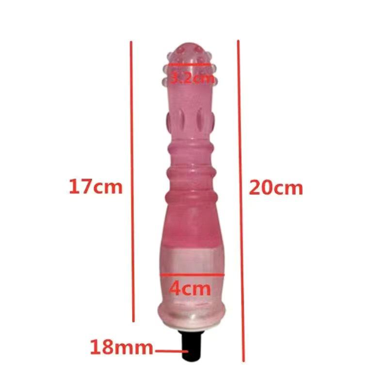 Fascial Gun Dildo Head Vibrator for Erotic Simulation (18~19mm)