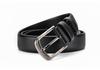 Men's Genuine Leather 3.8cm Pin Buckle Lychee Pattern Belt Jeans Accessory