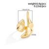 Y2K Pointed Heart Open Ring for Women Simple Metal Glossy Irregular Finger Ring Exquisite Vintage Casual Versatile Jewelry Gift