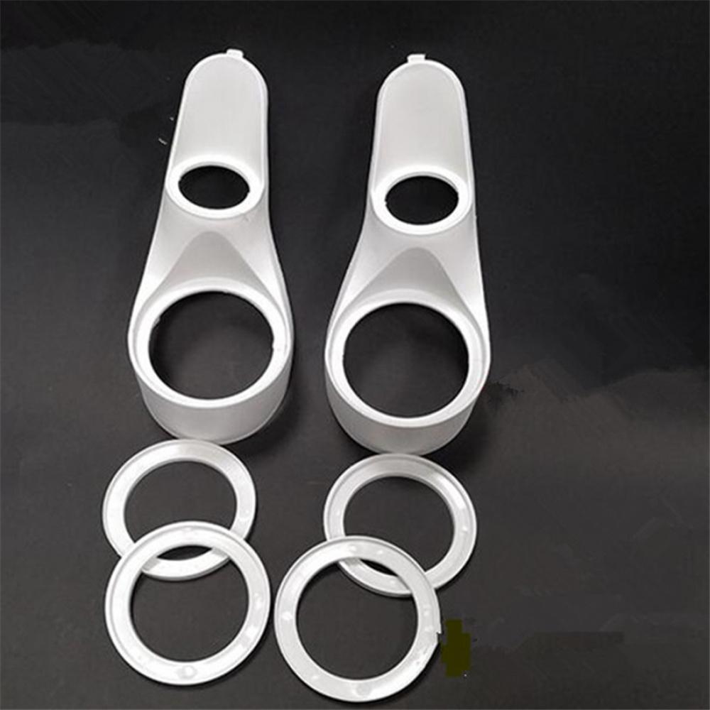 Paar Auto-Audio-Lautsprecher A-Säulen-Hochtöner-Halterung Dichtung Weiß Für 2 Zoll & 4 Zoll