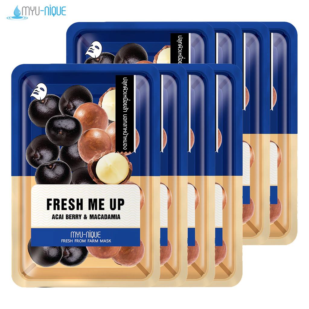 Sada pleťových masek Myu-Nique Fresh From Farm (25 g. x 8 ks)