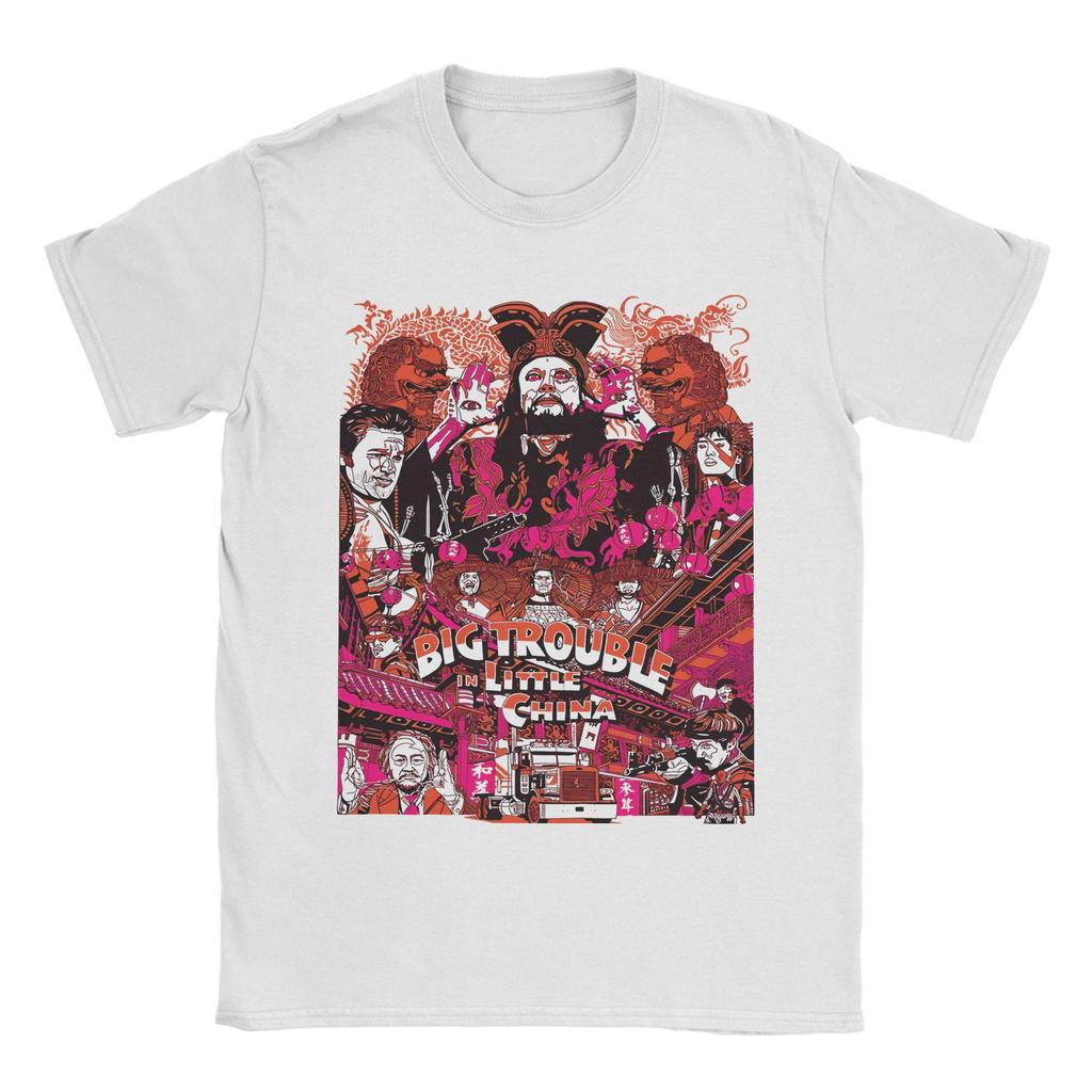 Summer Big Trouble in Little movie T Shirt for Unisex Women Pure Cotton Tee Shirt Short Sleeve Clothing