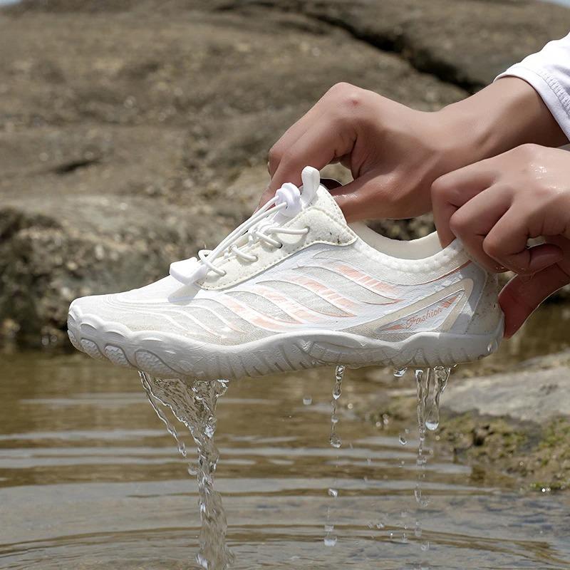 Outdoor Strand Watten Sneaker Herren Damen Schnelltrocknend Aqua Schuhe Barfuß Leicht Atmungsaktiv Wassersport Schuhe zum Tauchen Surfen Angeln